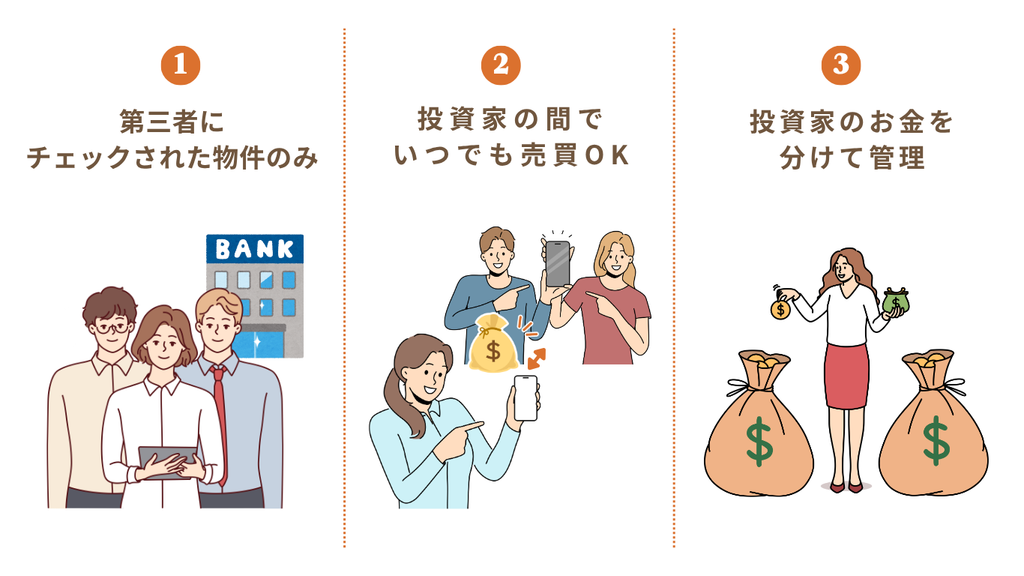 安心して使える3つの理由